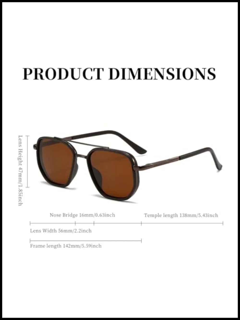 Retro Aviator Sunglasses Women Square Tangle Free Polarized UV Protection Metal